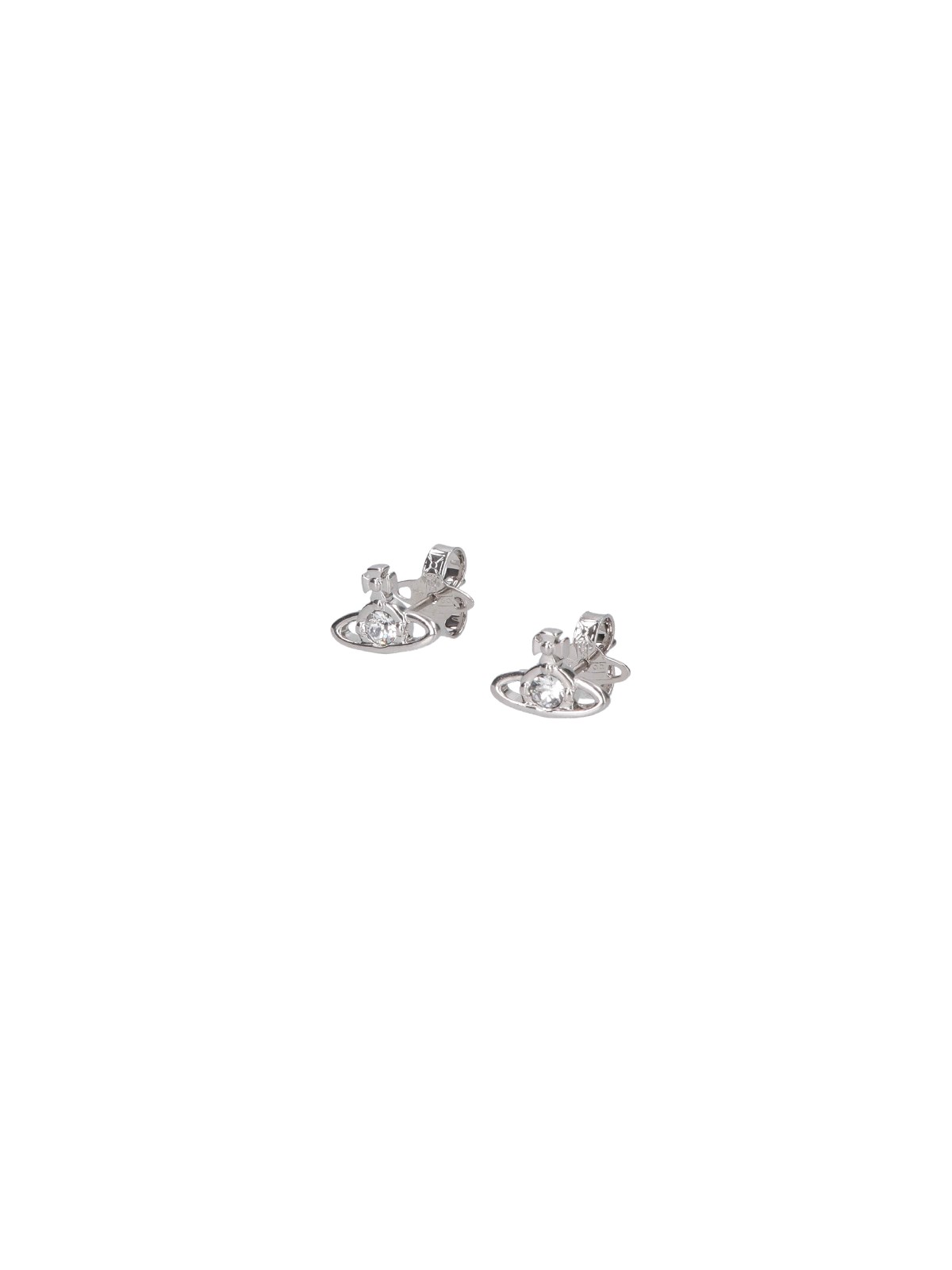 Vivienne Westwood 'nano Solitaire' Earrings In Silver
