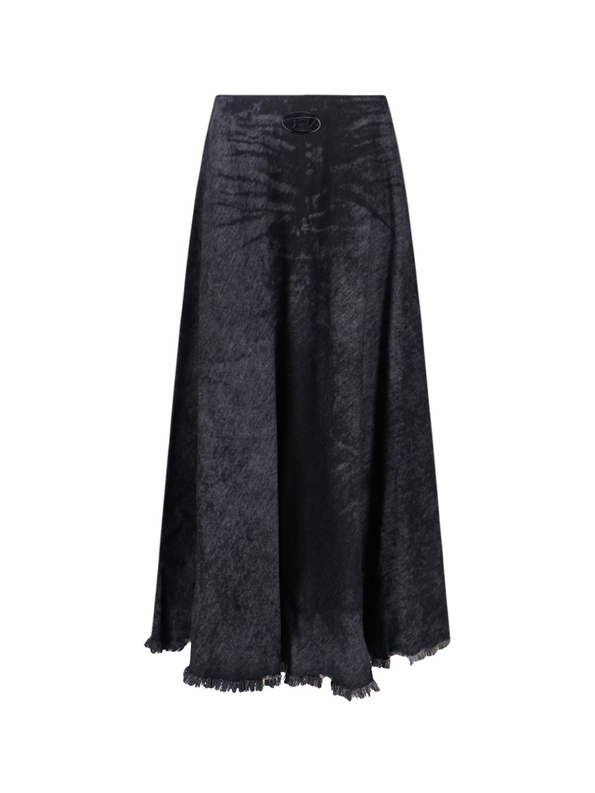 Diesel 'de-annet-fsh' Midi Skirt In Gray