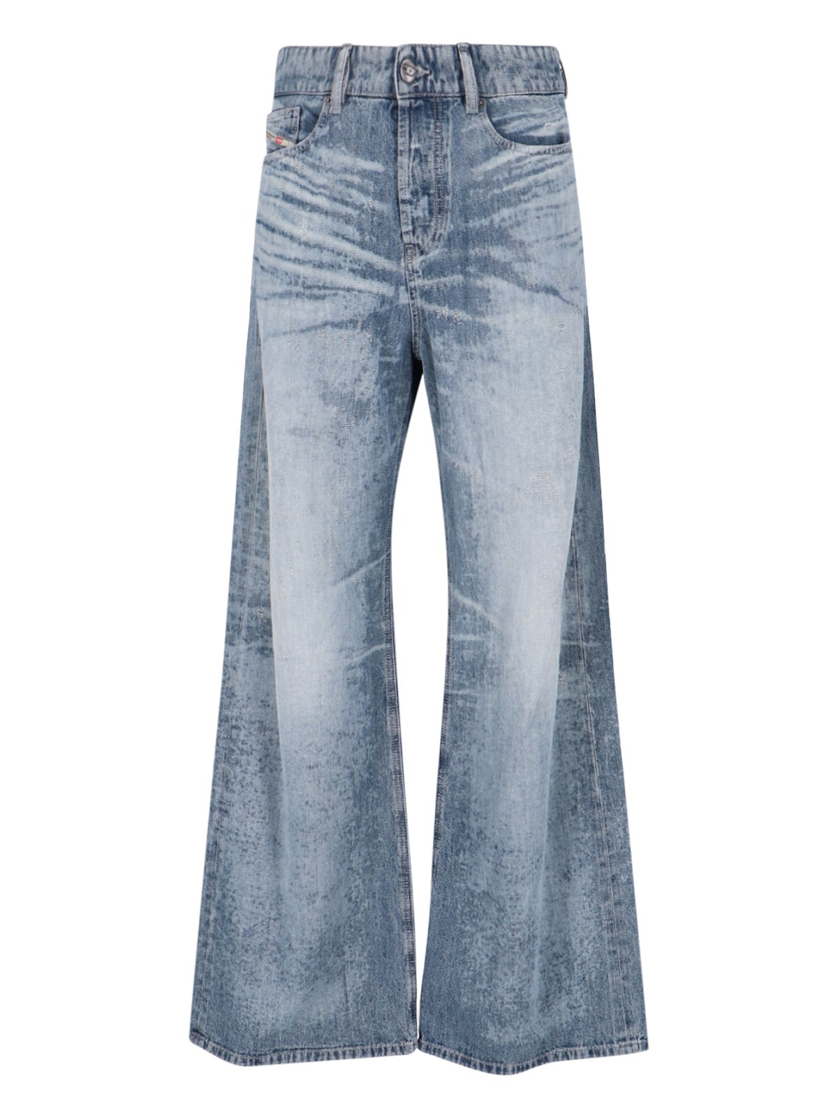 Diesel 1978 D-akemi-fsh Denim Trousers In Blue