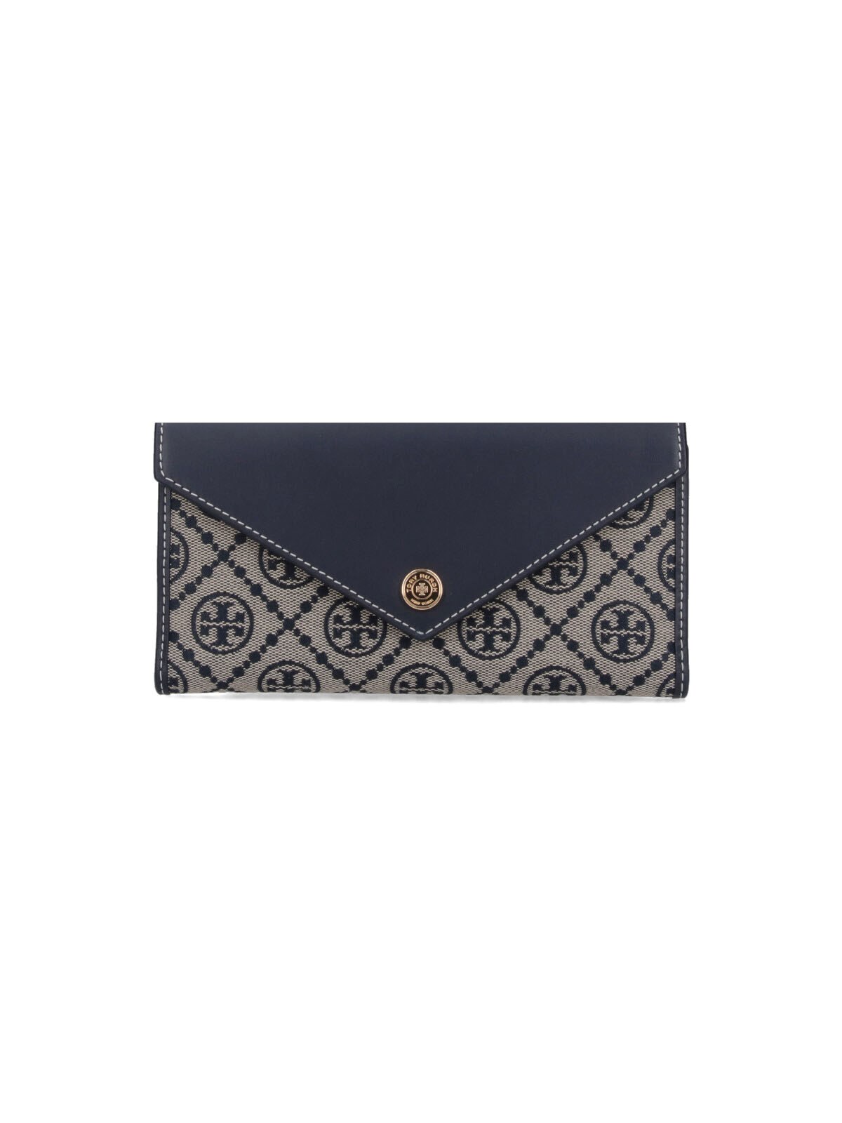Tory Burch Stitching Contrast Envelope Style In Blue