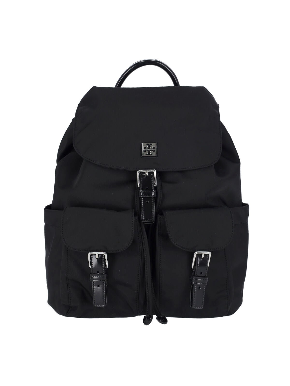 Tory Burch Functional Nylon Backpack With Multiple Pockets