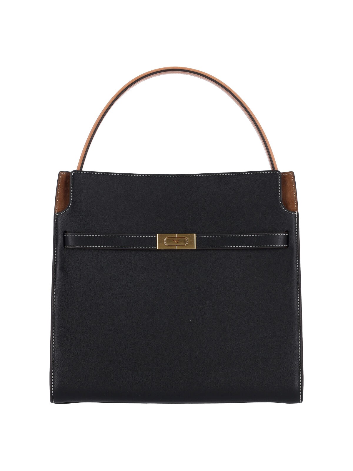 Tory Burch 'lee Radziwill' Handbag In Black