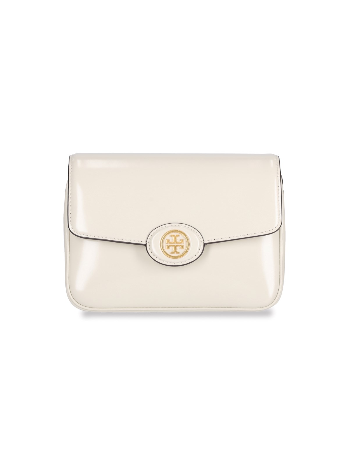 Tory Burch Logo Shoulder Bag In White