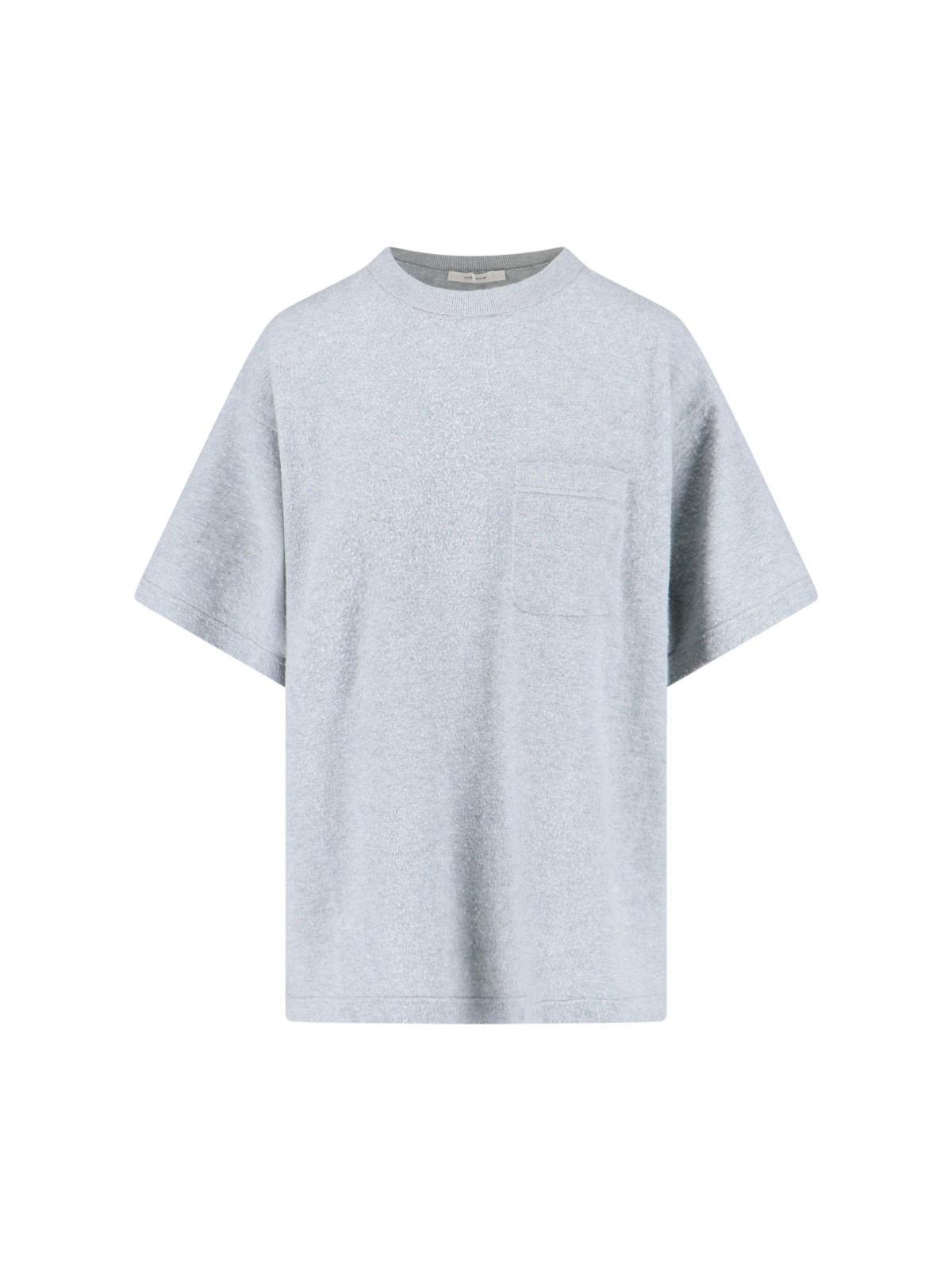 The Row T-shirt Collar Pocketed Short Sleeves In Gray