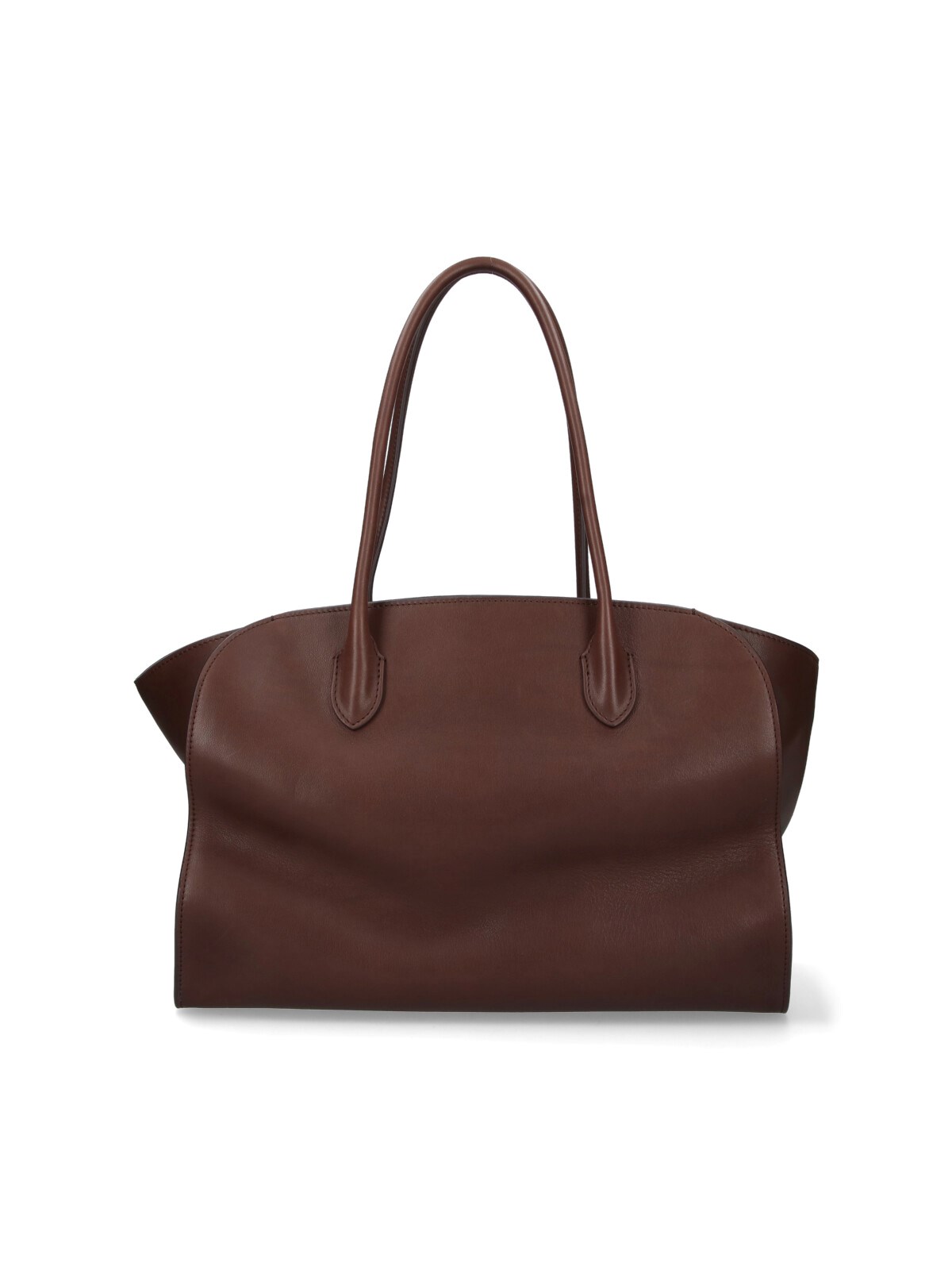 The Row 'marlo 12' Tote Bag In Brown