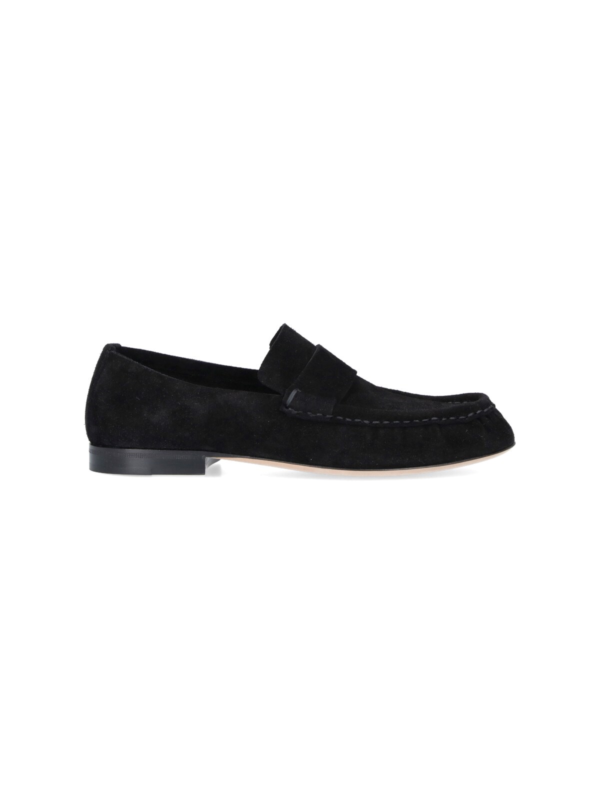 The Row Soft Mocassin F1626l305 Blk In Black