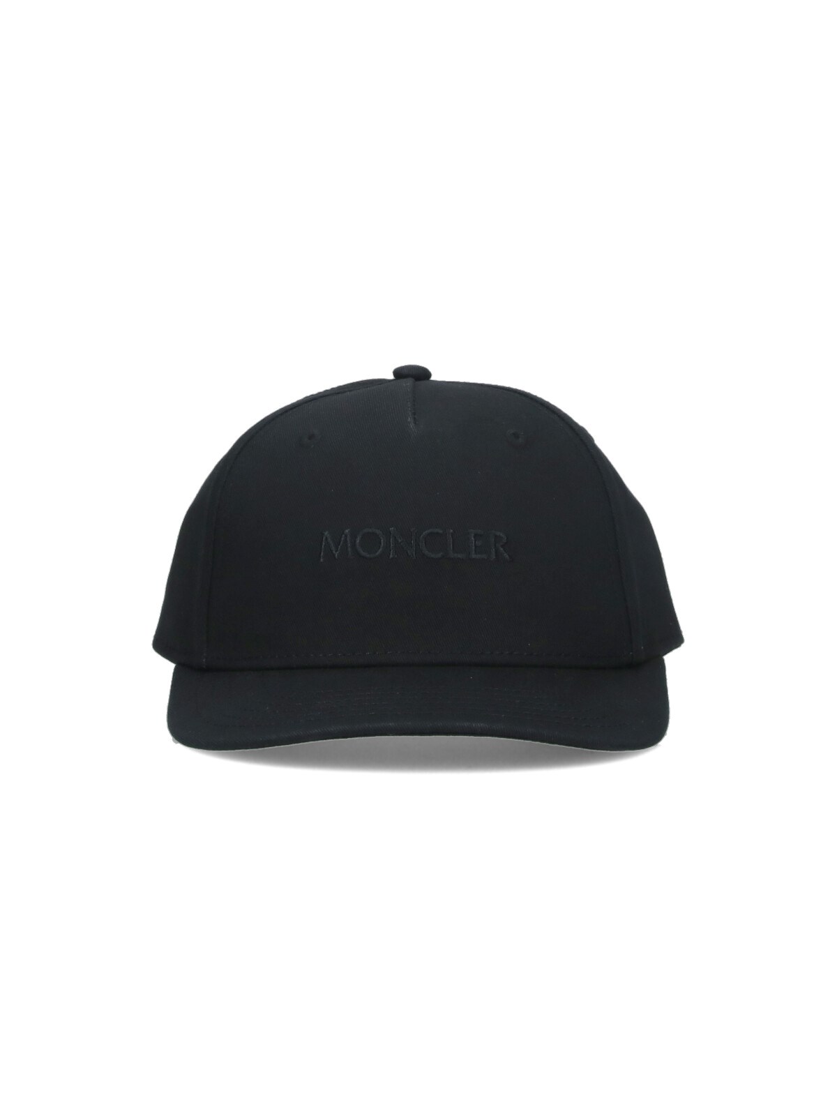 Moncler Logo Baseball Cap In Black