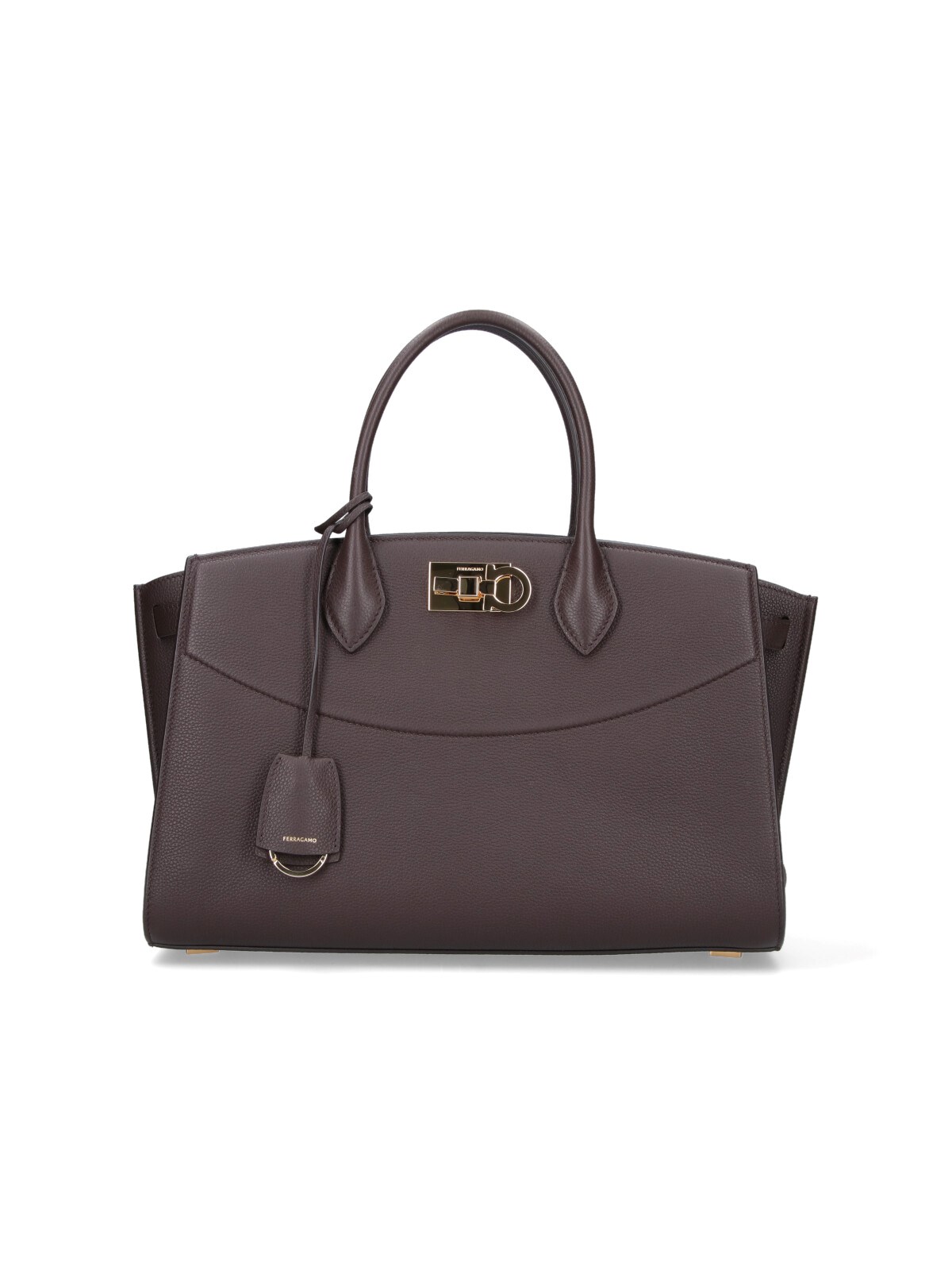 Ferragamo 'studio Soft' Large Bag In Brown