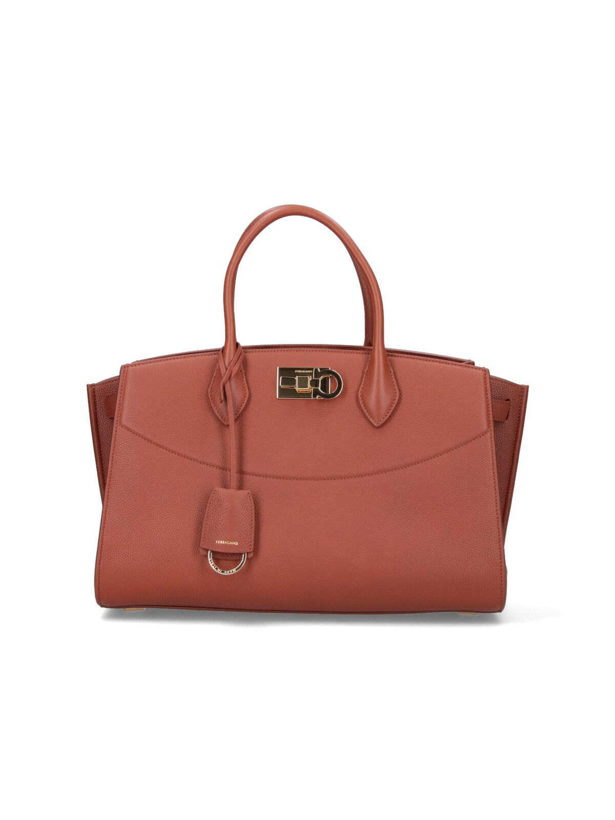 Ferragamo 'studio Soft' Large Bag In Brown