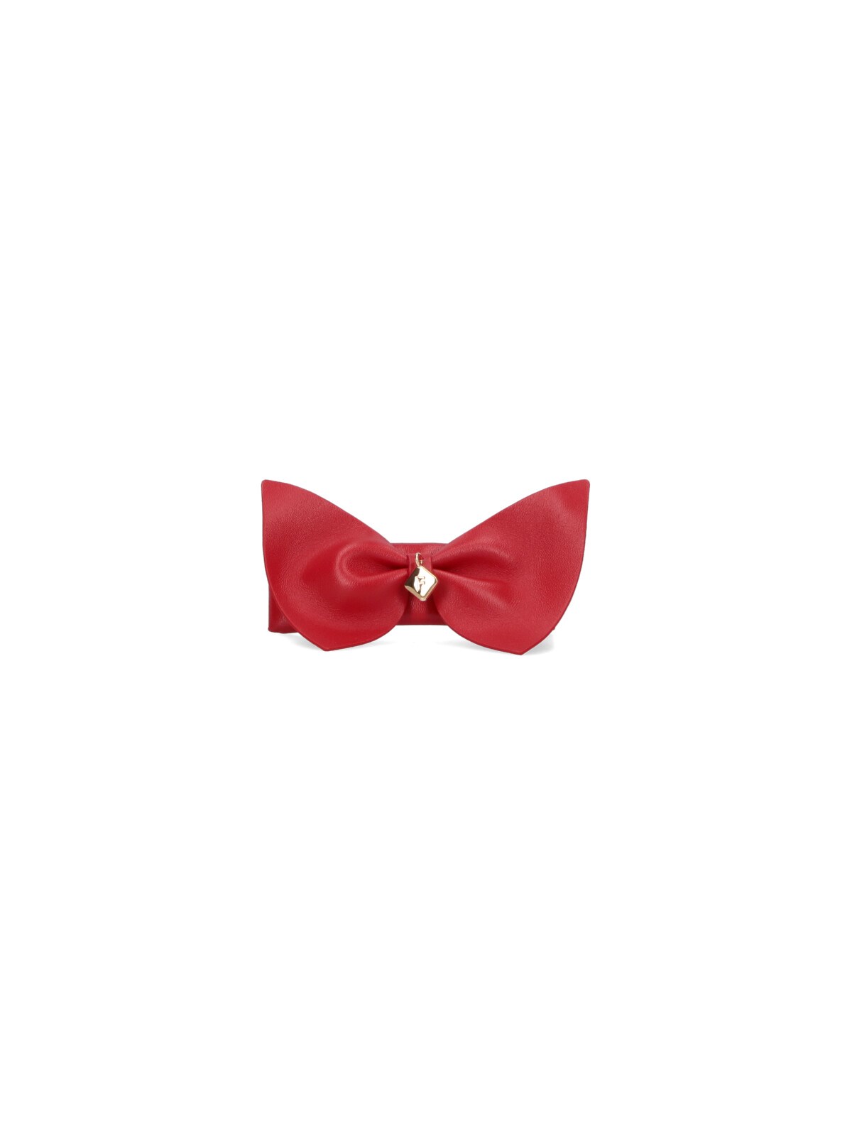Ferragamo Bow Charm Hair Clip In Red