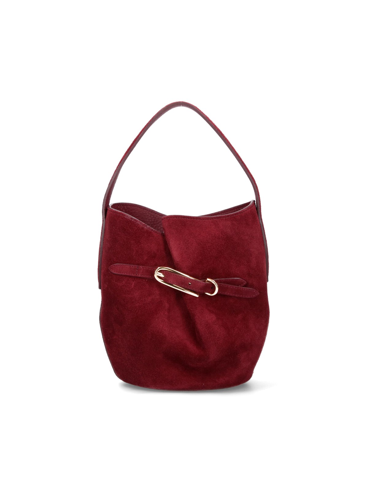 Liffner 'belted Bag' Mini Bucket Bag In Red