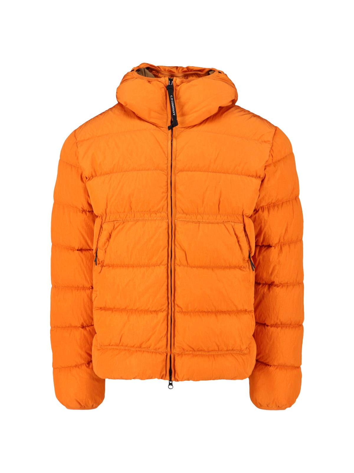 C.p. Company Padded Down Jacket In Orange