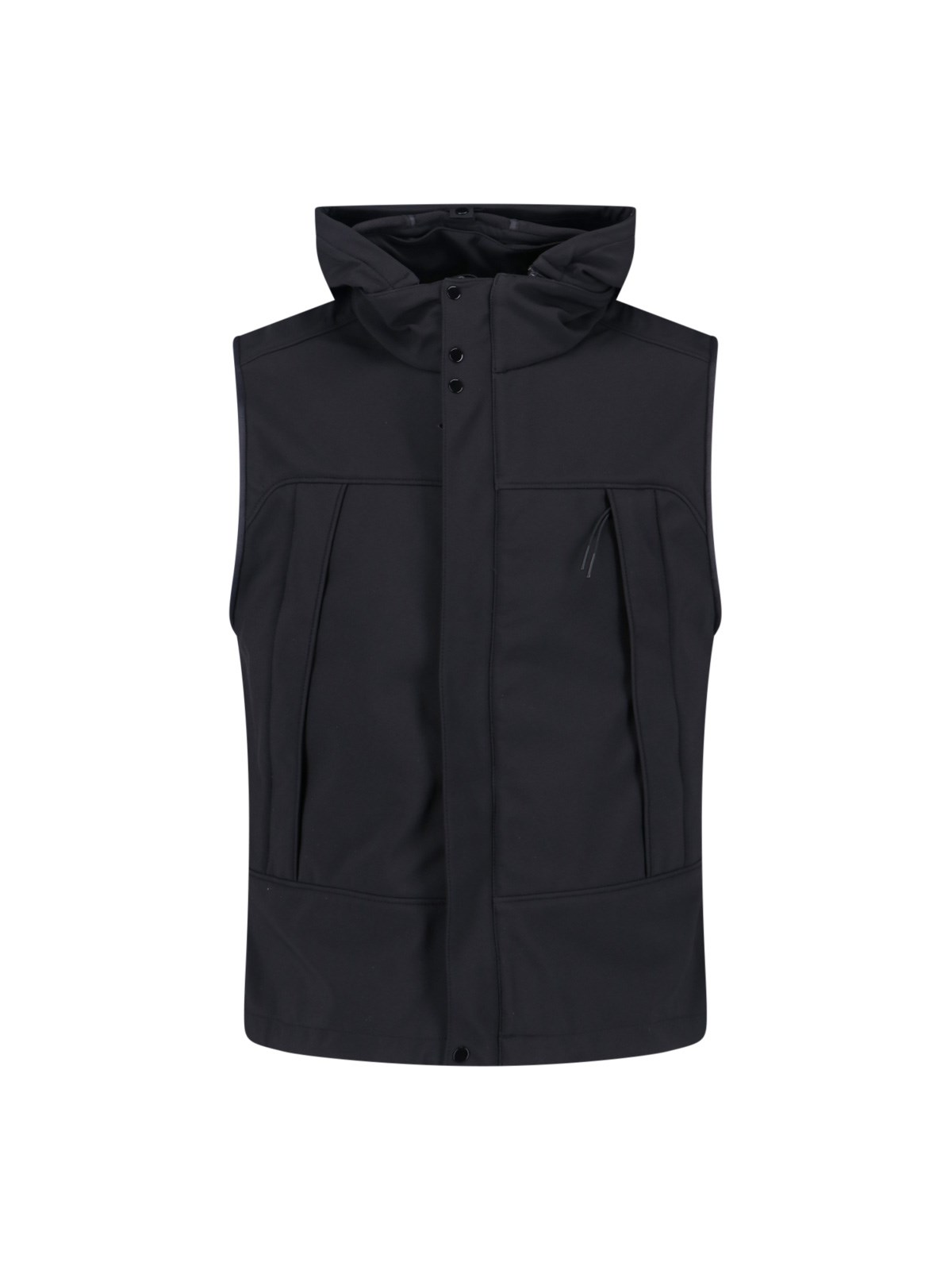 C.p. Company Mens Sleeveless Jacket With Integrated Goggles And High Collar In Multi