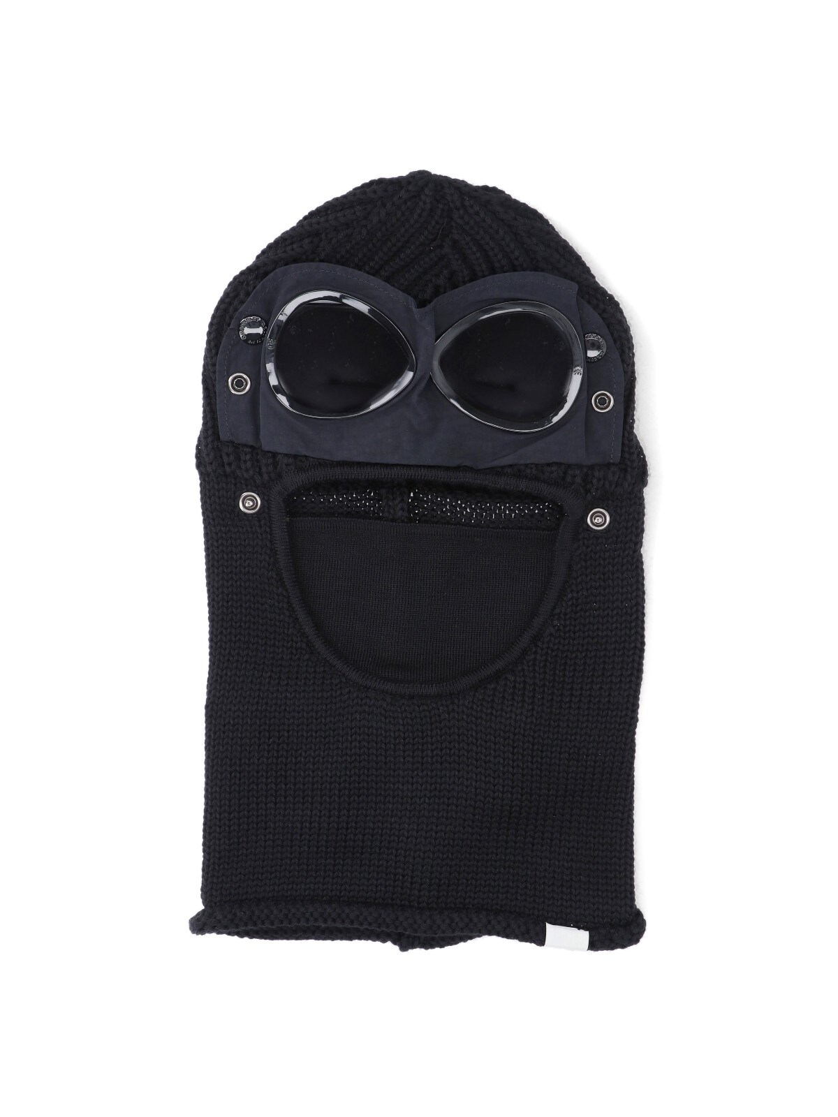 C.p. Company Wool Balaclava Featuring Integrated Goggles In Black