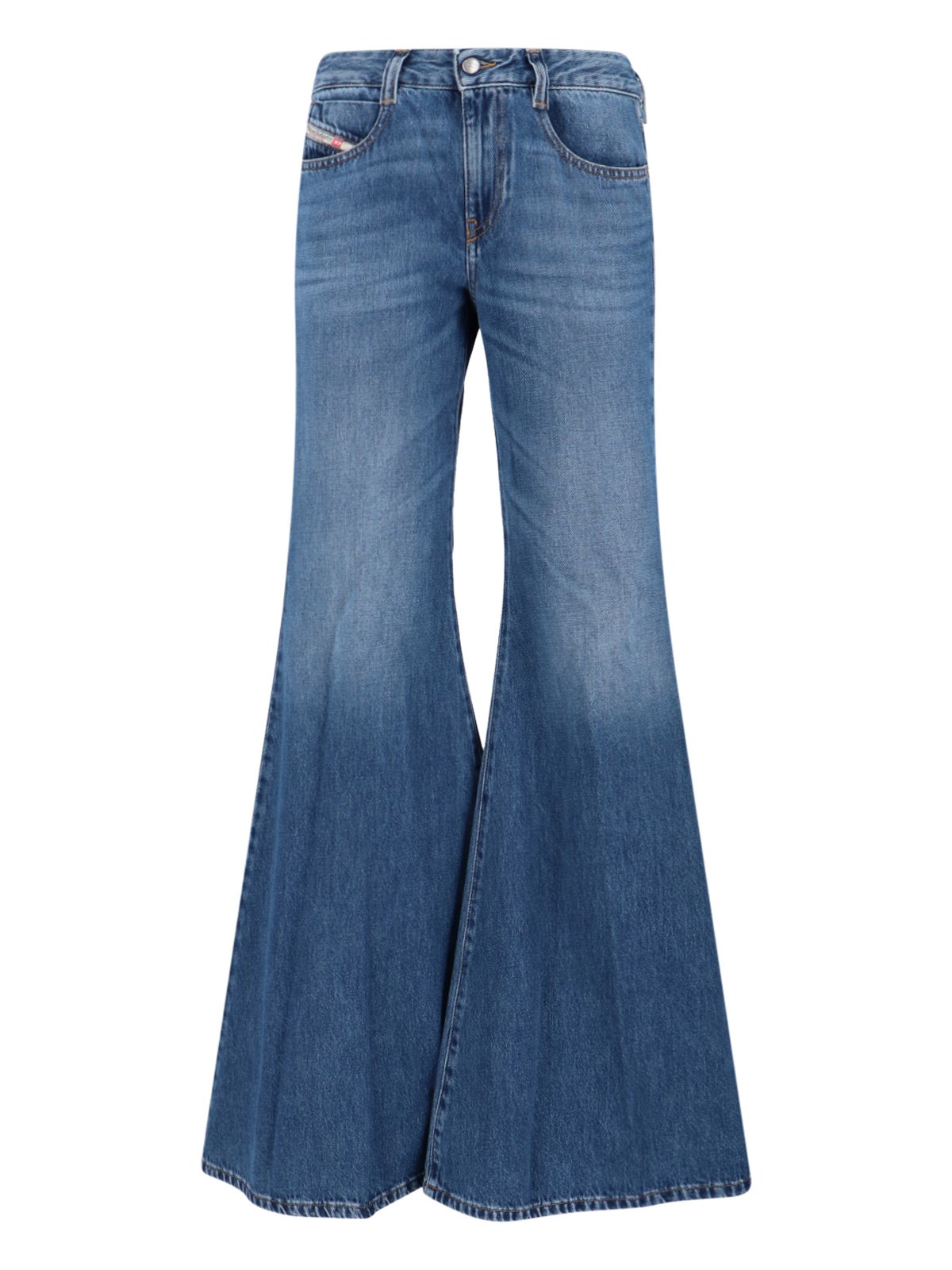 Diesel Flared Jeans "1970 D-bleess" In Blue