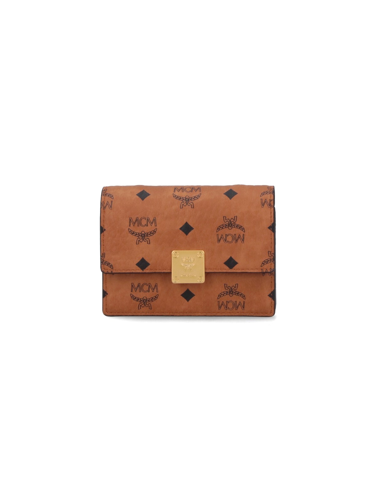 Mcm 'aren' Chain Wallet In Brown