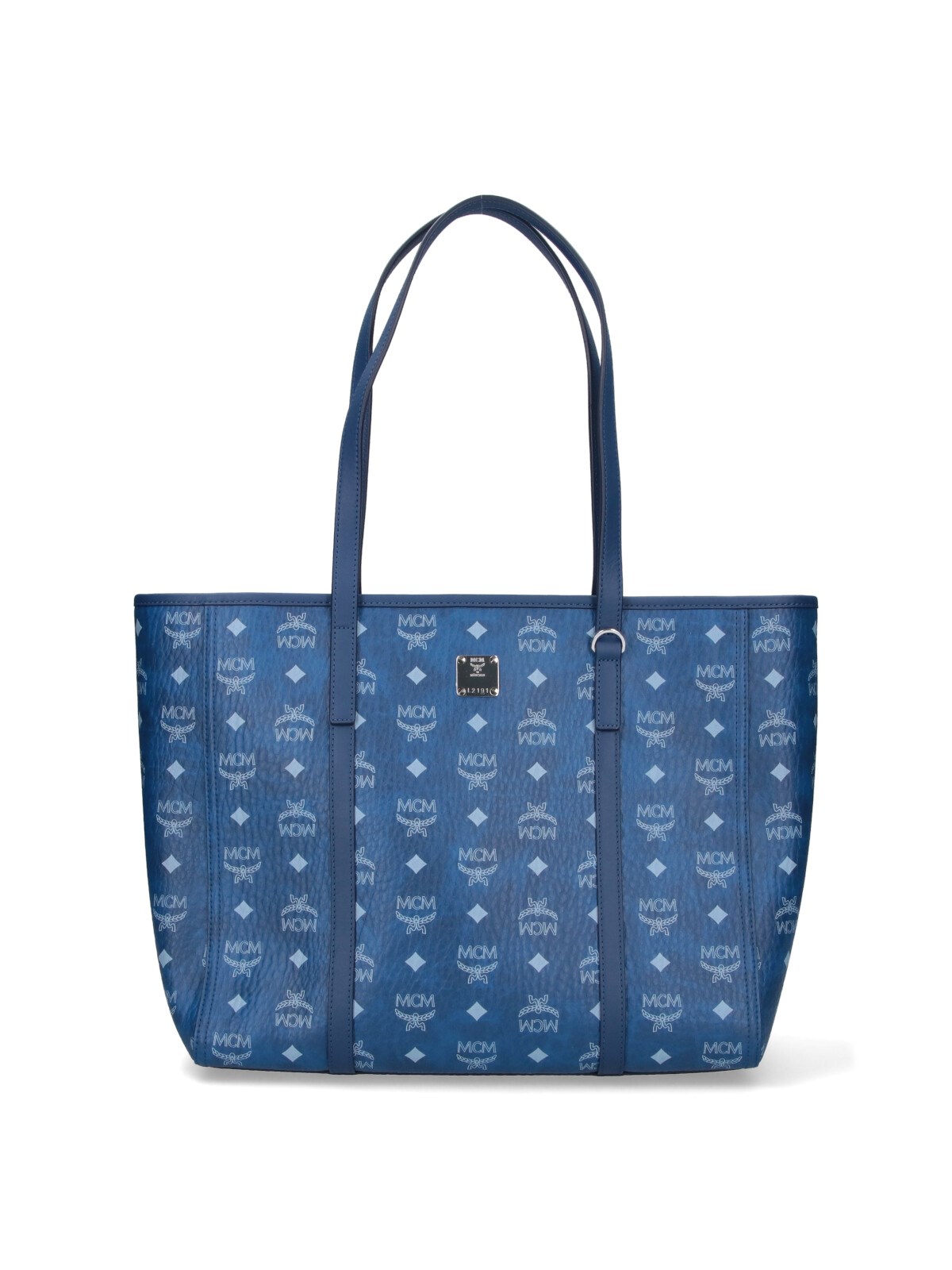 Mcm 'liz' Large Tote Bag In Blue