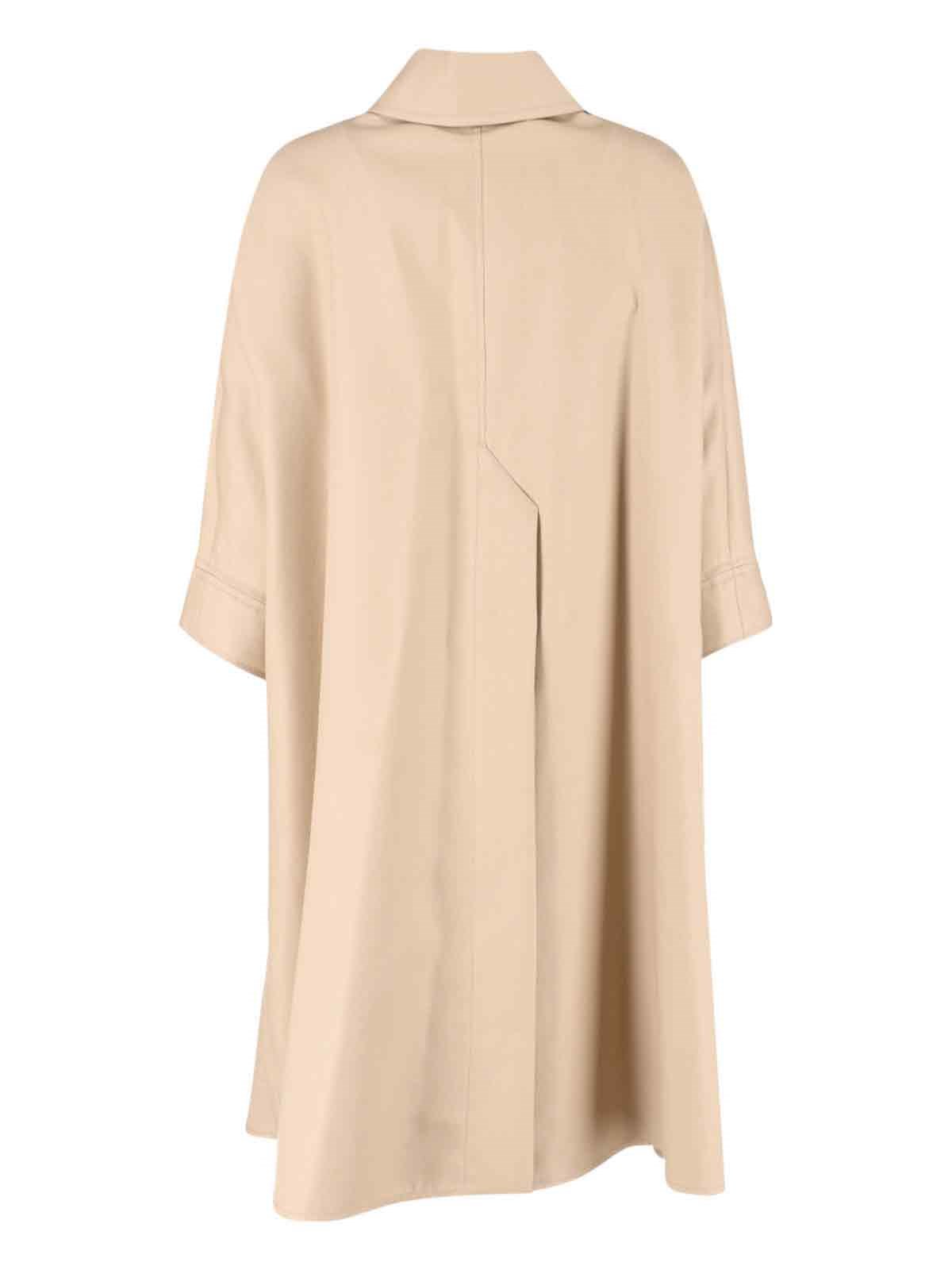 【Max Mara】[PEDALE]ピュア コットン ロング ケープ【関税込】 Max Mara MAX MARA ケープ DRAVA ピュアコットン ダブルブレスト