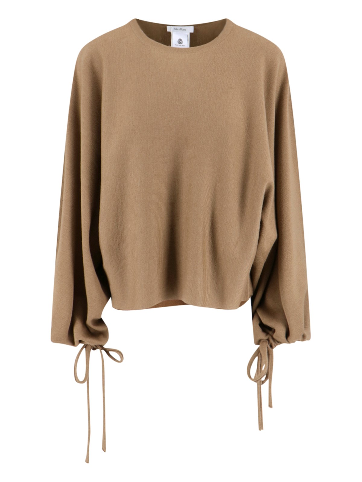 Max Mara Frais Virgin Wool Sweater In Neutral
