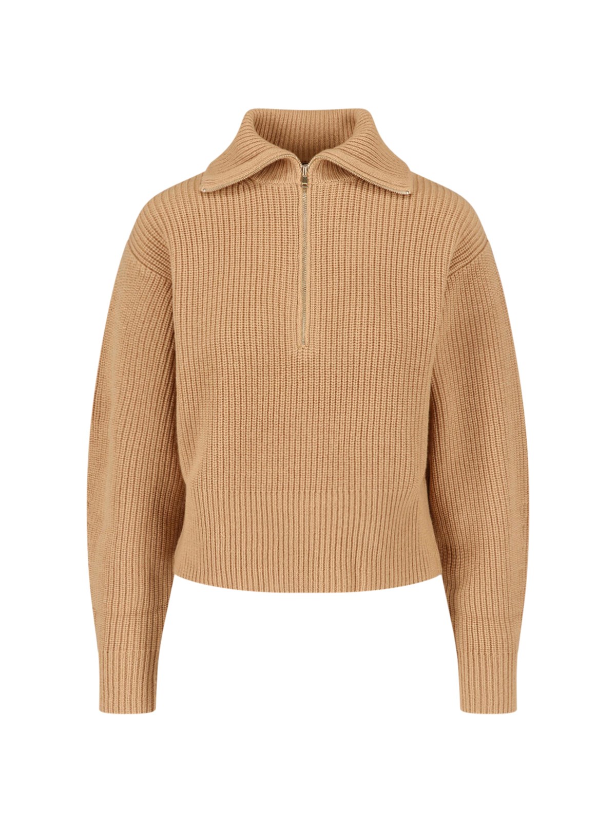 Max Mara Wool And Cashmere Zip Sweater