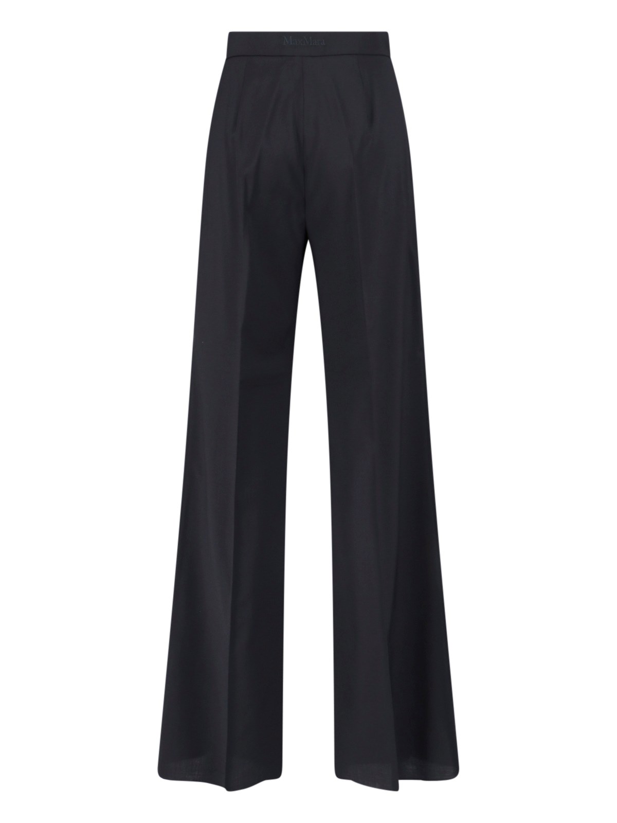 パンツ MAX MARA Fernet virgin wool trousers Straight-fit light wool trousers, black | 