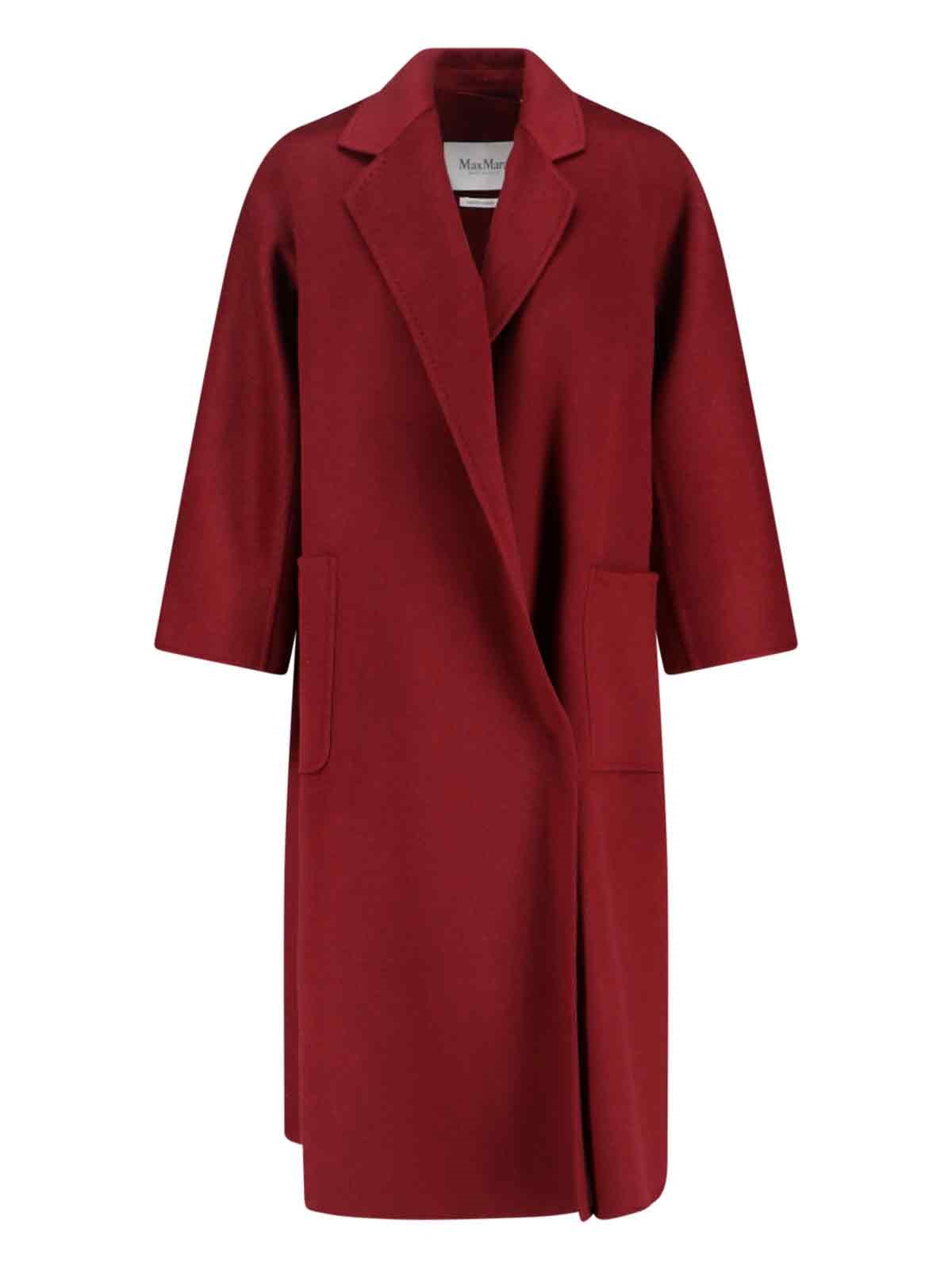 Max Mara Cashmere Coat In Red