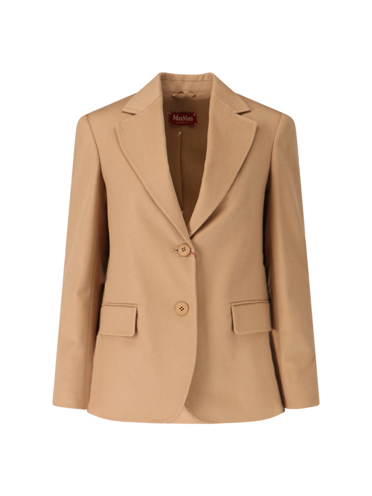 Max Mara 'folgore' Single-breasted Blazer In Brown