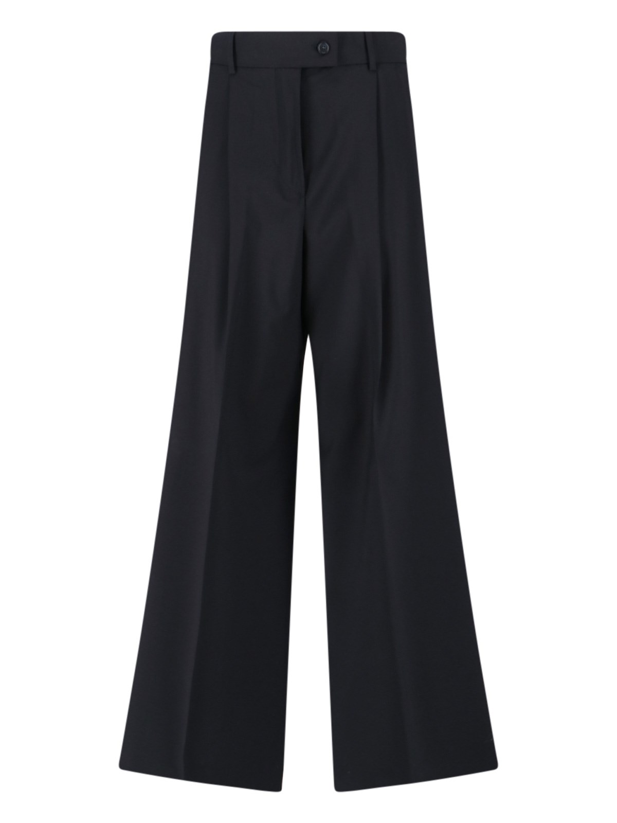 Sportmax Virgin Wool Pants In Black