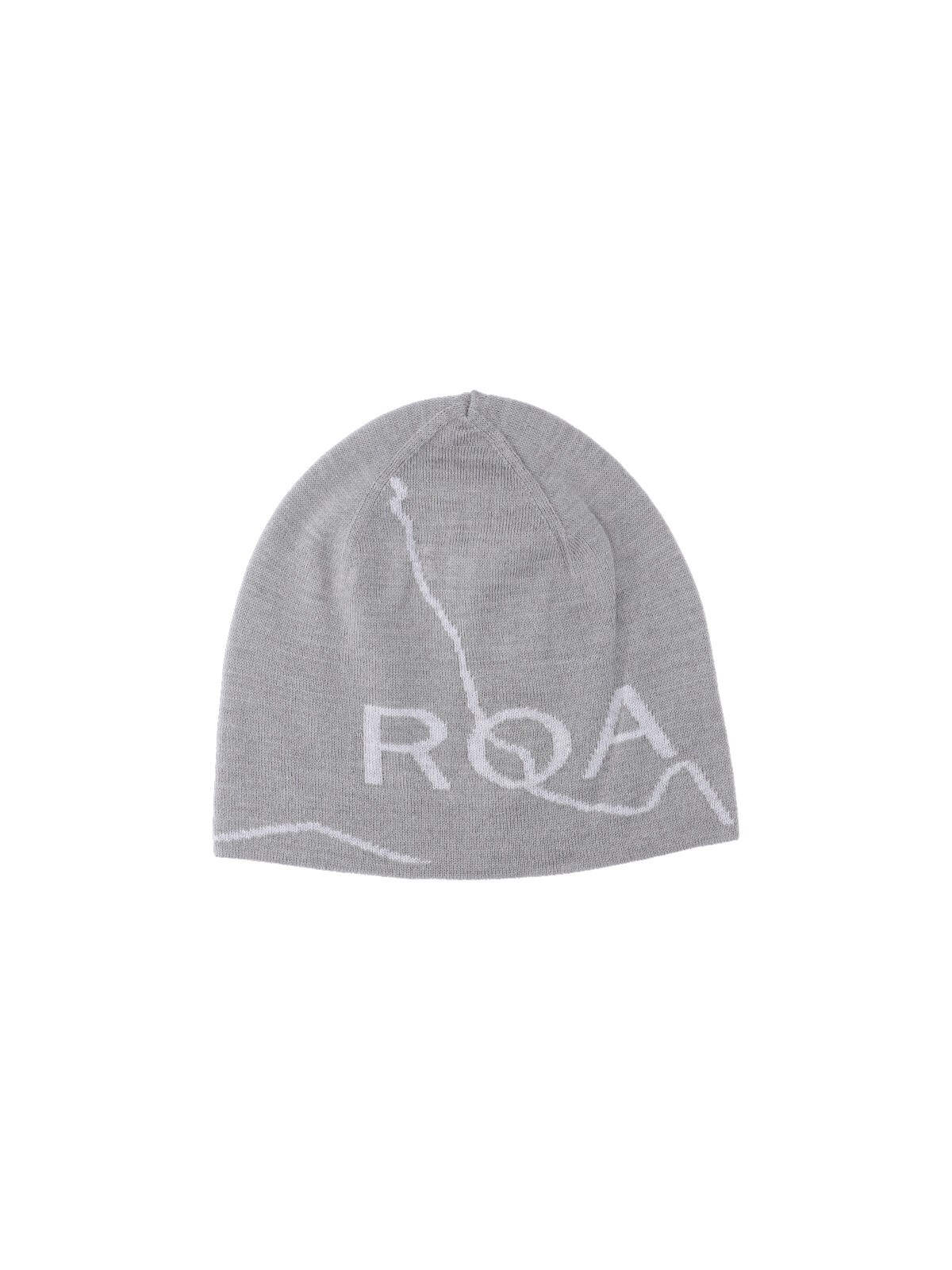 Roa Logo Beanie In Gray