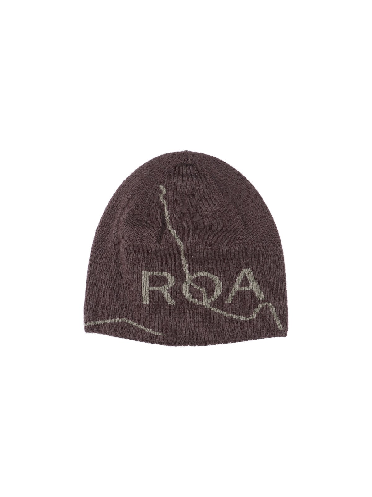 Roa Logo Beanie In Brown