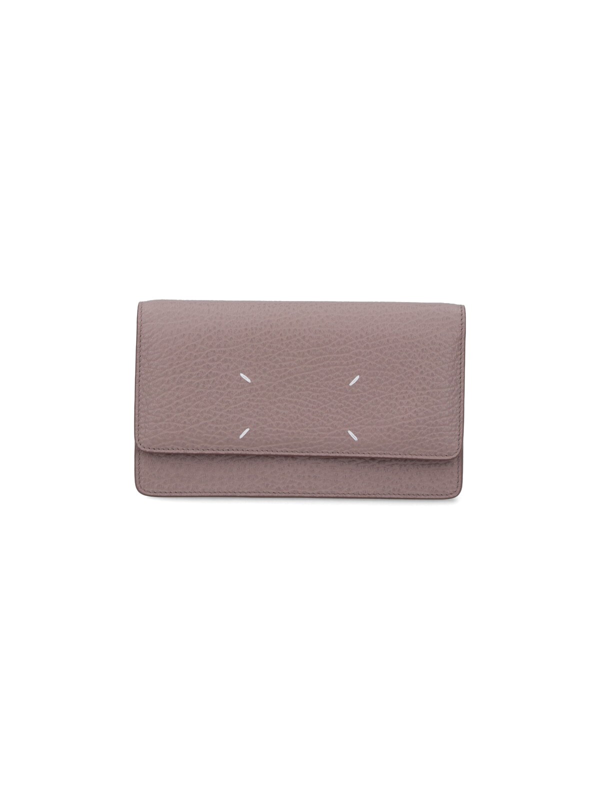 Maison Margiela Four Stitches Chain Wallet In Gray