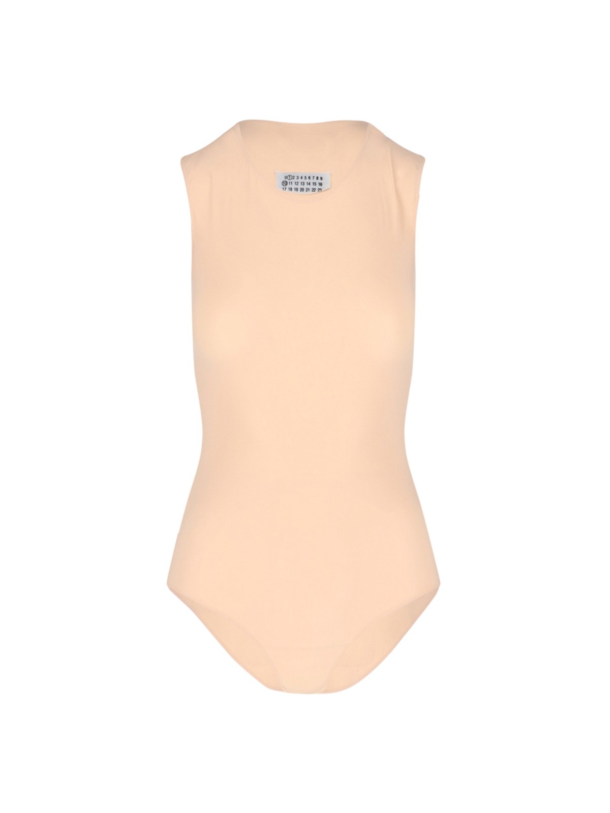Maison Margiela Nylon Elastane Bodysuit — Beige