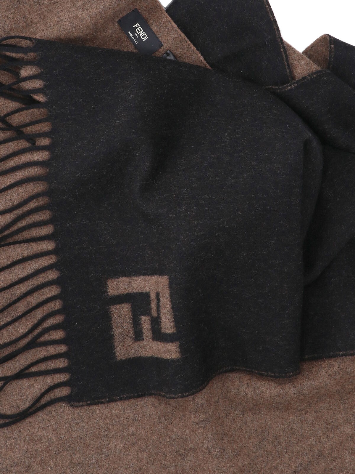 Fendi 'ff' wool and cashmere scarf available on SUGAR - 190479