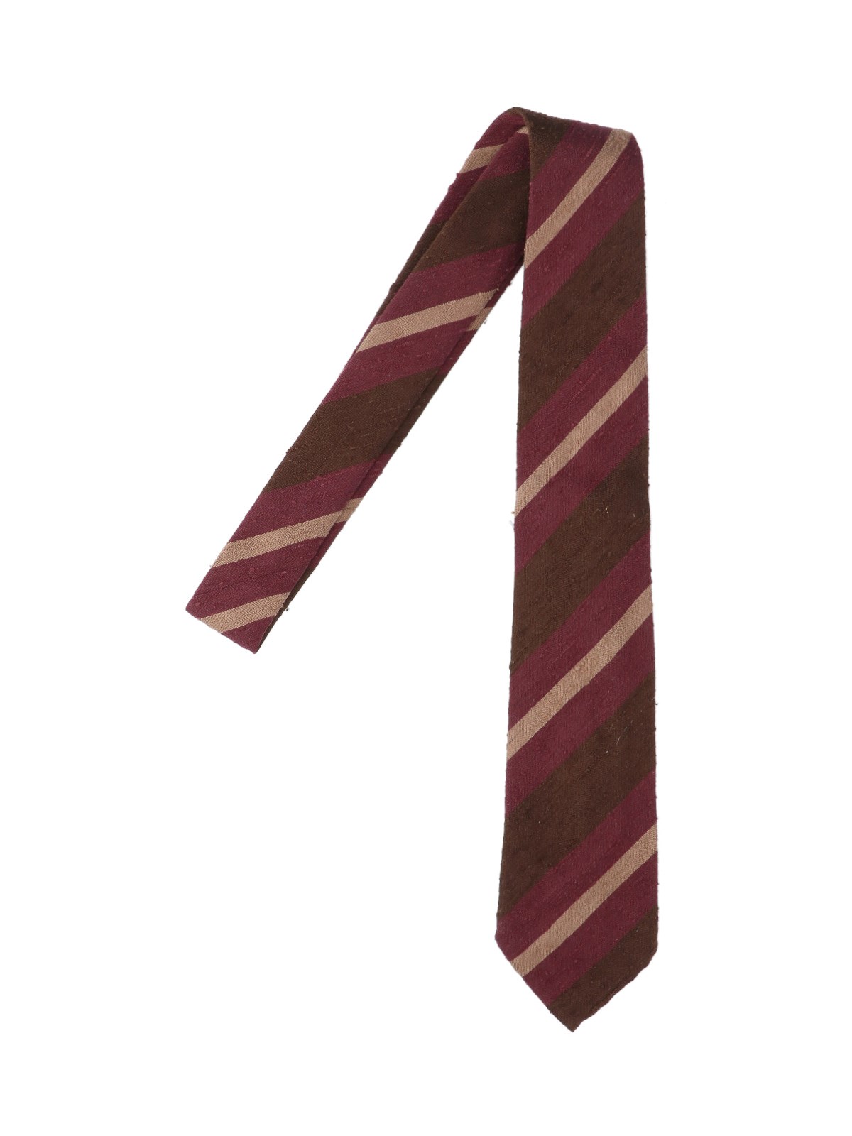 Finamore 1925 Striped Tie In Multi