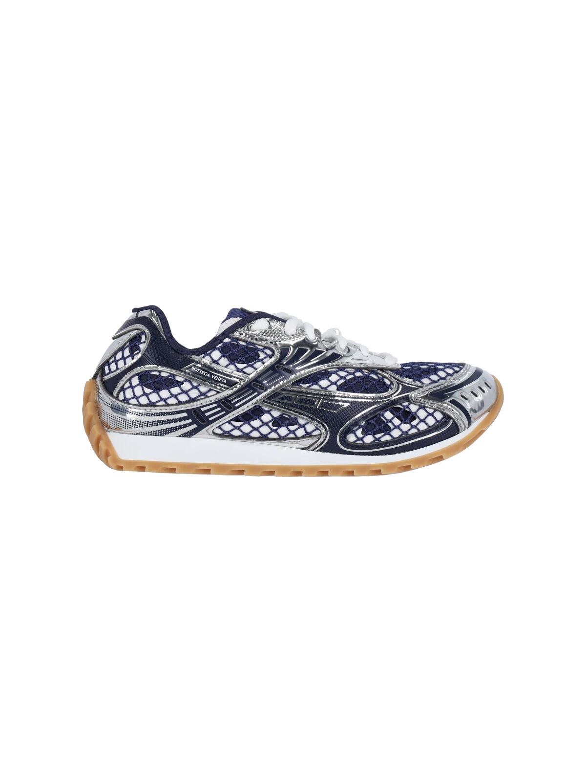 Bottega Veneta Women Orbit Low-top Sneakers In Technical Fabric In Blue