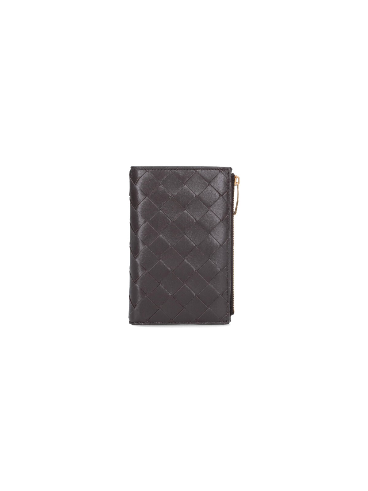 Bottega Veneta Intrecciato Medium Bi-fold Wallet In Brown