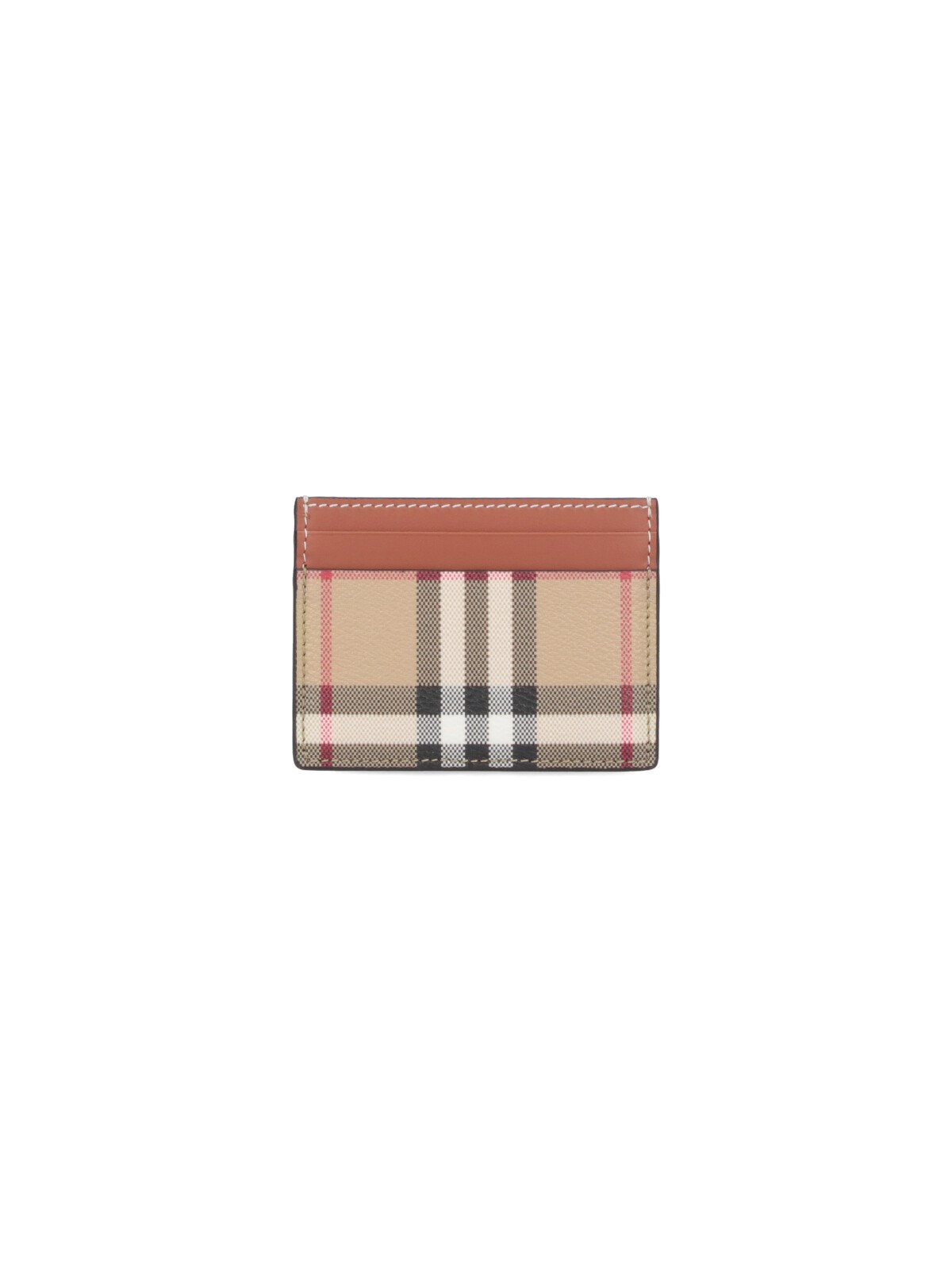Burberry Compact Check Pattern Cardholders In Neutral