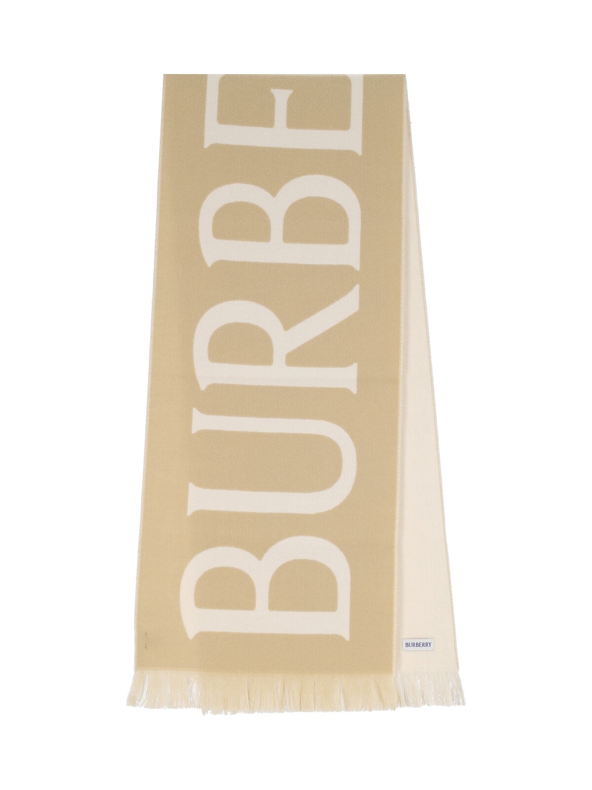 Burberry Fringe Reversible Scarf With Versatile Styling