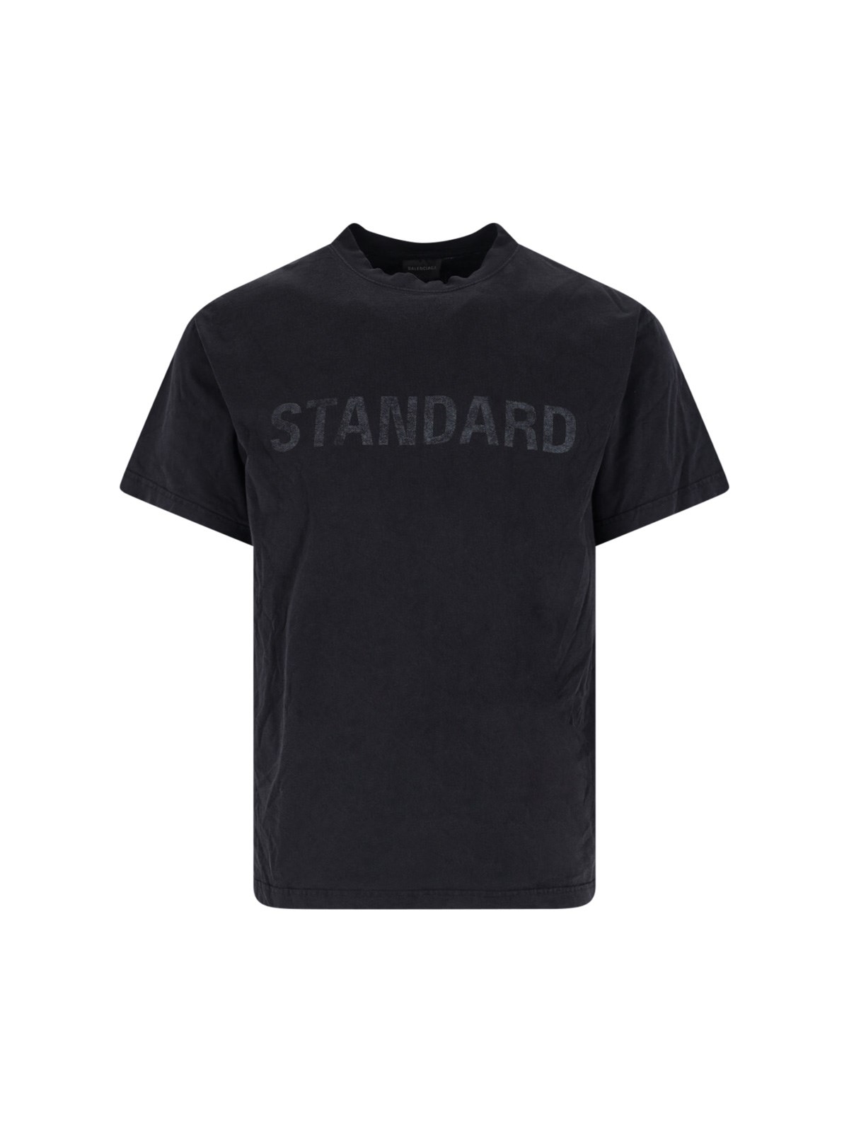 Balenciaga Men Standard Regular Fit T-shirt In Black