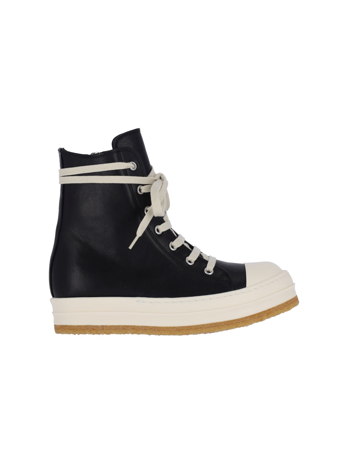 Rick Owens High-top Sneakers With Zip In Multi
