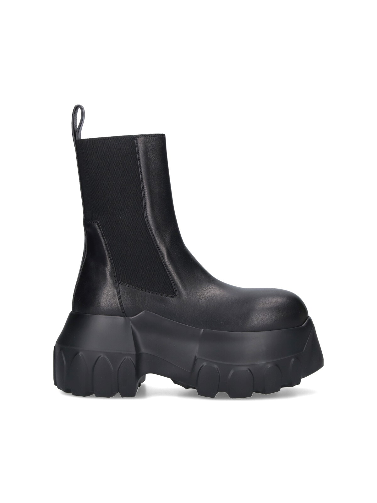 Rick Owens Beatle Mega Tractor Boots In Black