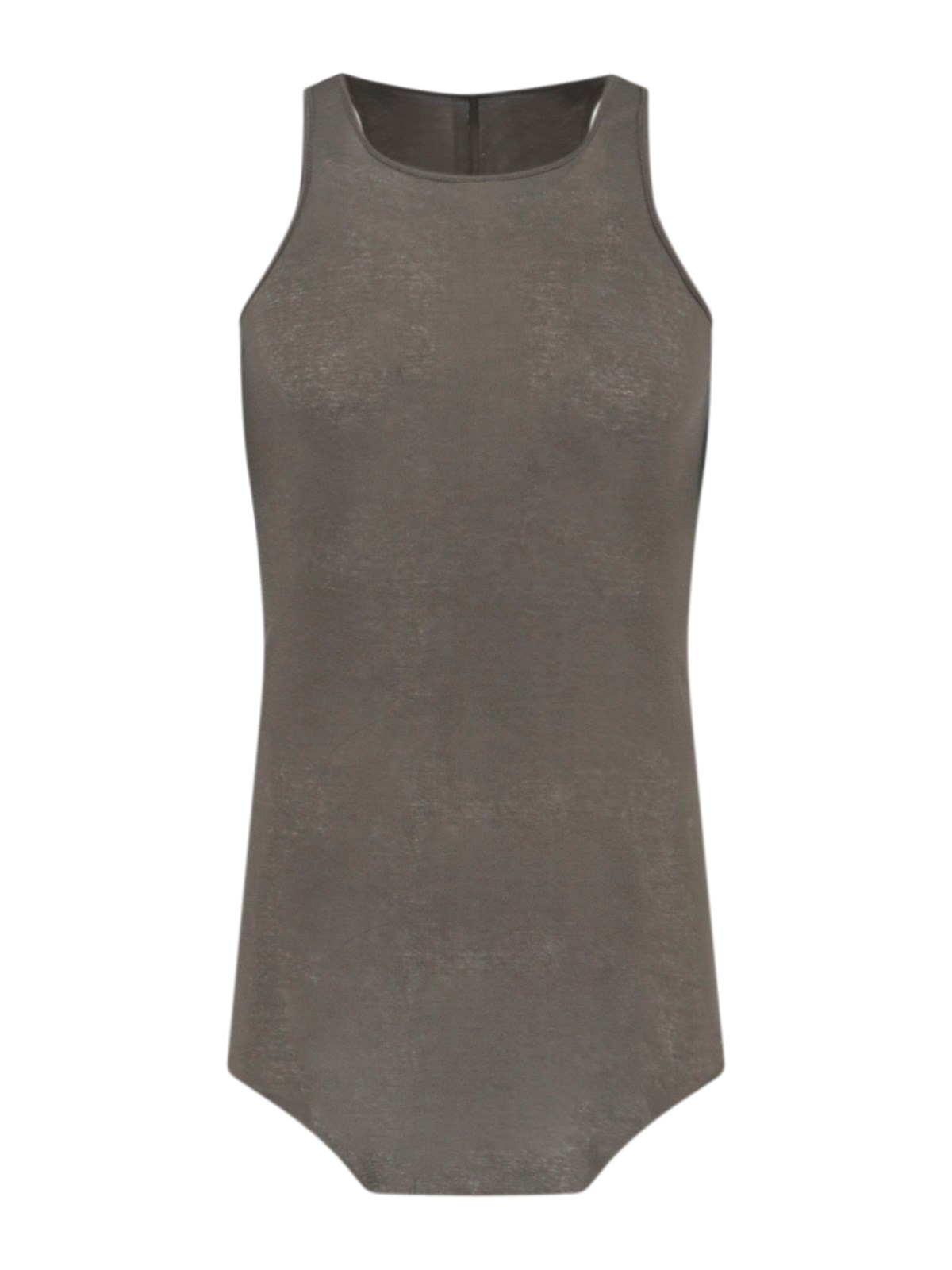Rick Owens Sleeveless Round Neckline Seam Detailing In Green