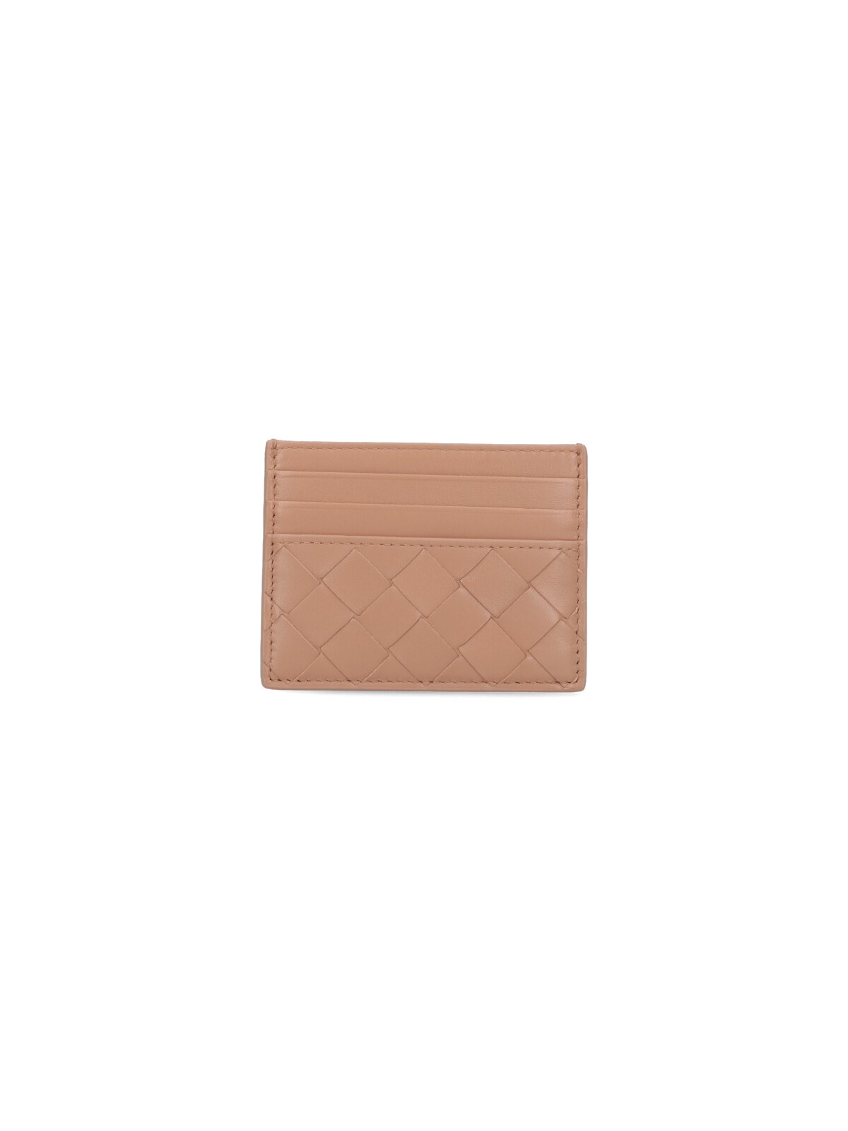 Bottega Veneta 'intrecciato' Card Holder In Pink