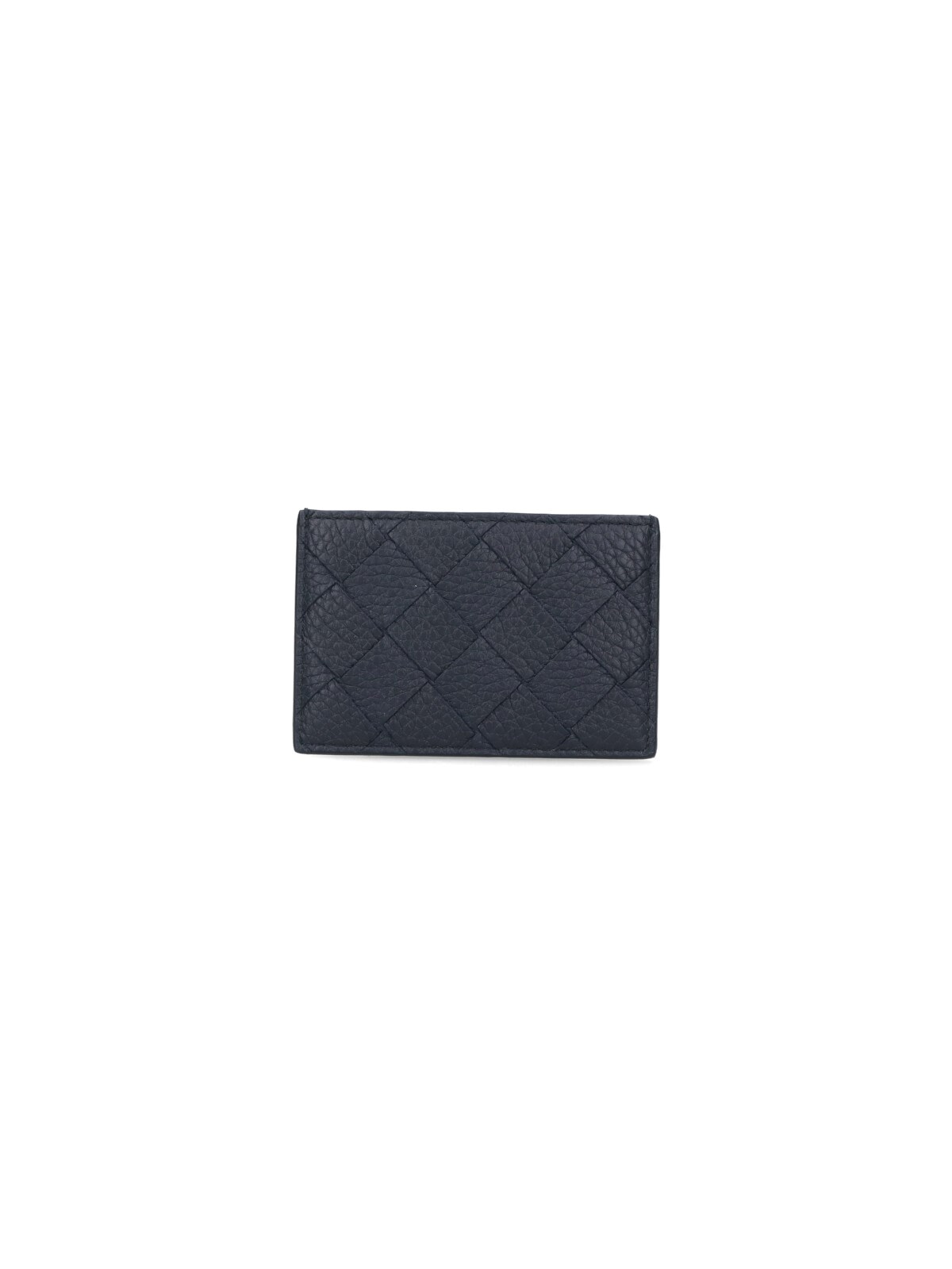 Bottega Veneta 'intrecciato' Card Holder In Blue