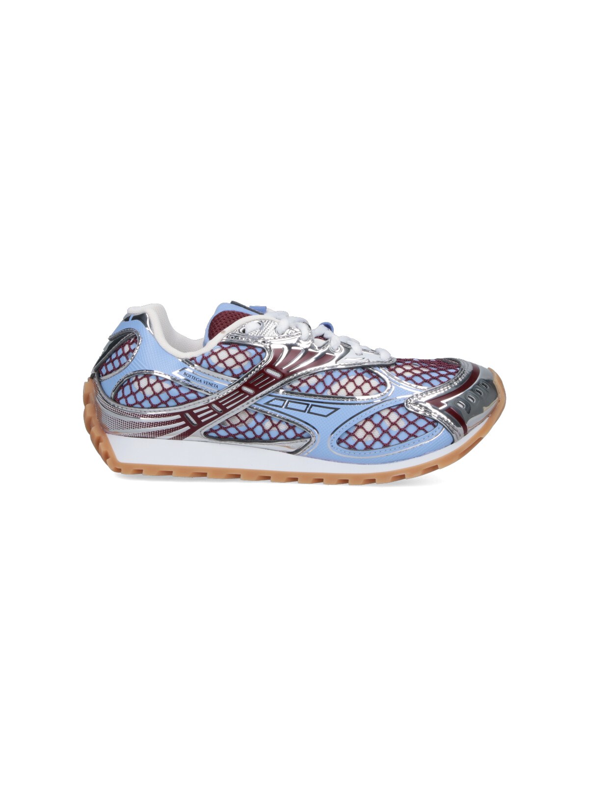 Bottega Veneta Sneaker Orbit Azul Rejilla Burdeos In Blue