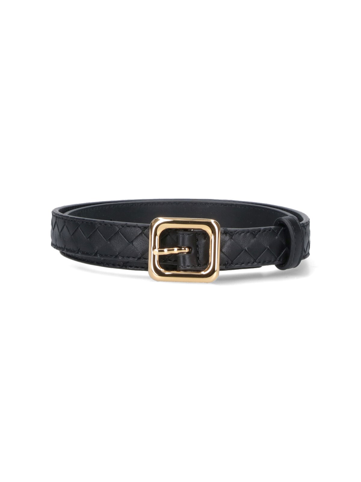 Bottega Veneta 'contour' Belt In Black