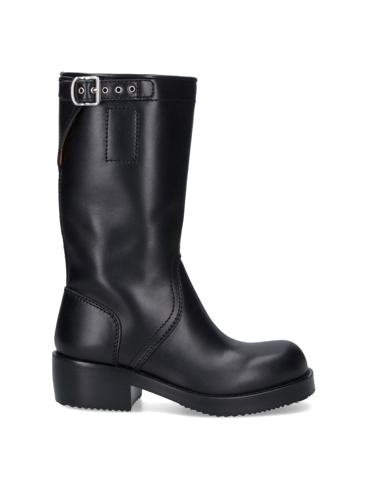 Dries Van Noten Leather Boots In Black