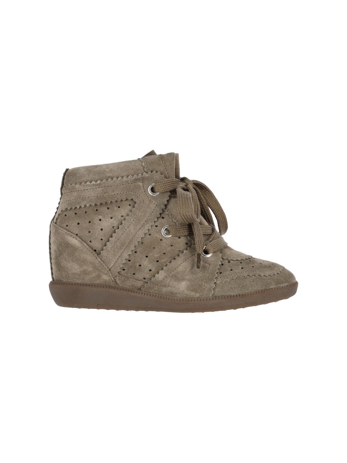 Isabel Marant Bobbie Wedge Sneakers In Brown