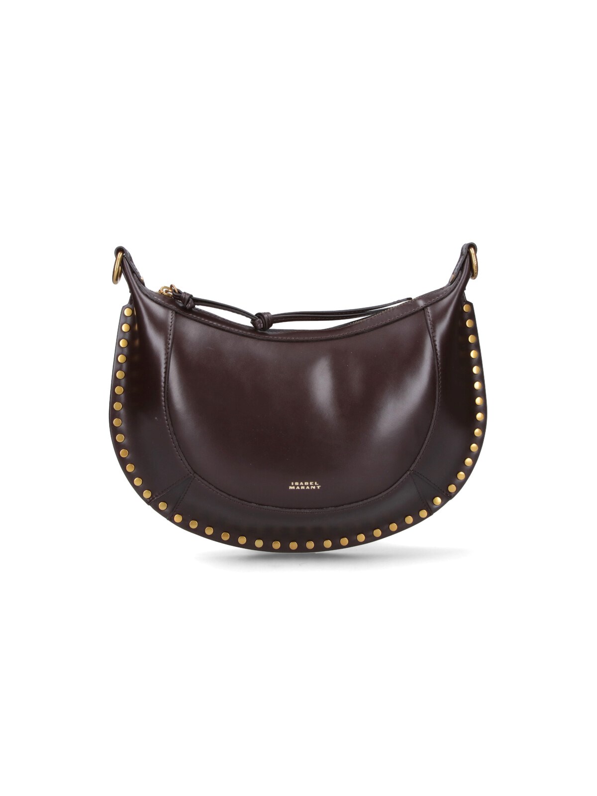 Isabel Marant Naoko Leather Crossbody Bag In Brown