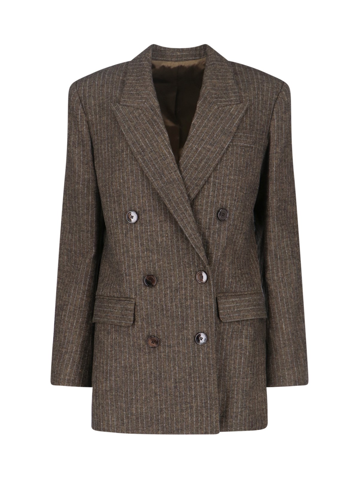 Isabel Marant 'jevima' Double-breasted Blazer In Brown